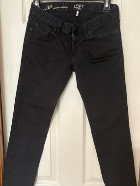 LOFT Modern Skinny Women’s  Jeans - Black sz 25 or 0 petite